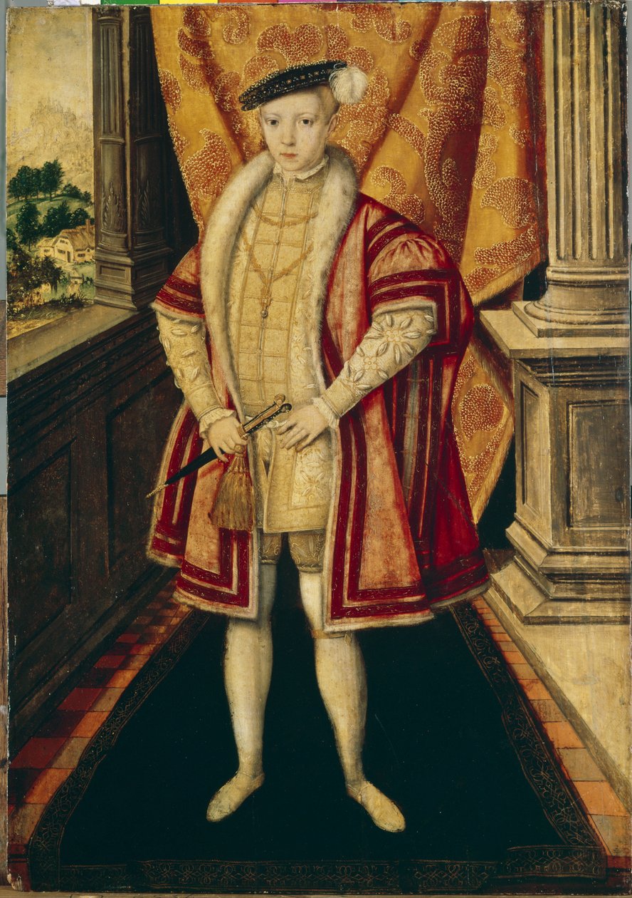 Porträt von König Eduard VI. von England und Irland von Hans Eworth or Ewoutsz