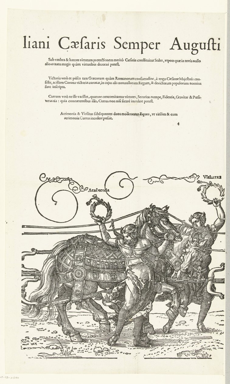 Triumphwagen von Kaiser Maximilian I, Kopien nach Dürers Triumphwagen für Kaiser Maximilian I (Serientitel) von Hans Guldenmund