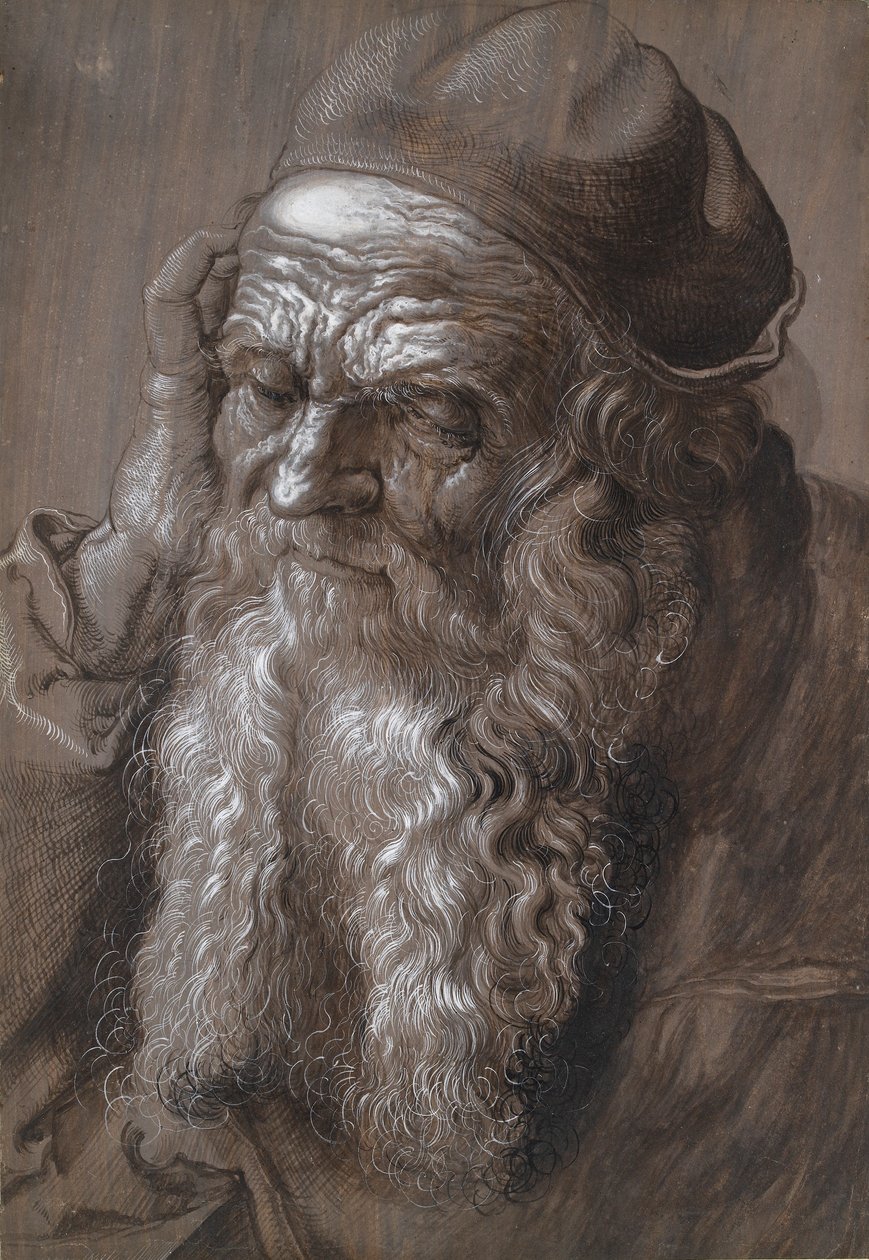 Ein alter Mann im Alter von 93 Jahren, St. Hieronymus, späte 16. Jahrhundert von Hans Hoffmann
