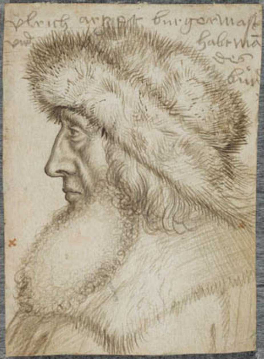 Porträt von Ulrich Artzt, Bürgermeister von Augsburg und Hauptmann des Schwäbischen Bundes von Hans Holbein d.Æ.