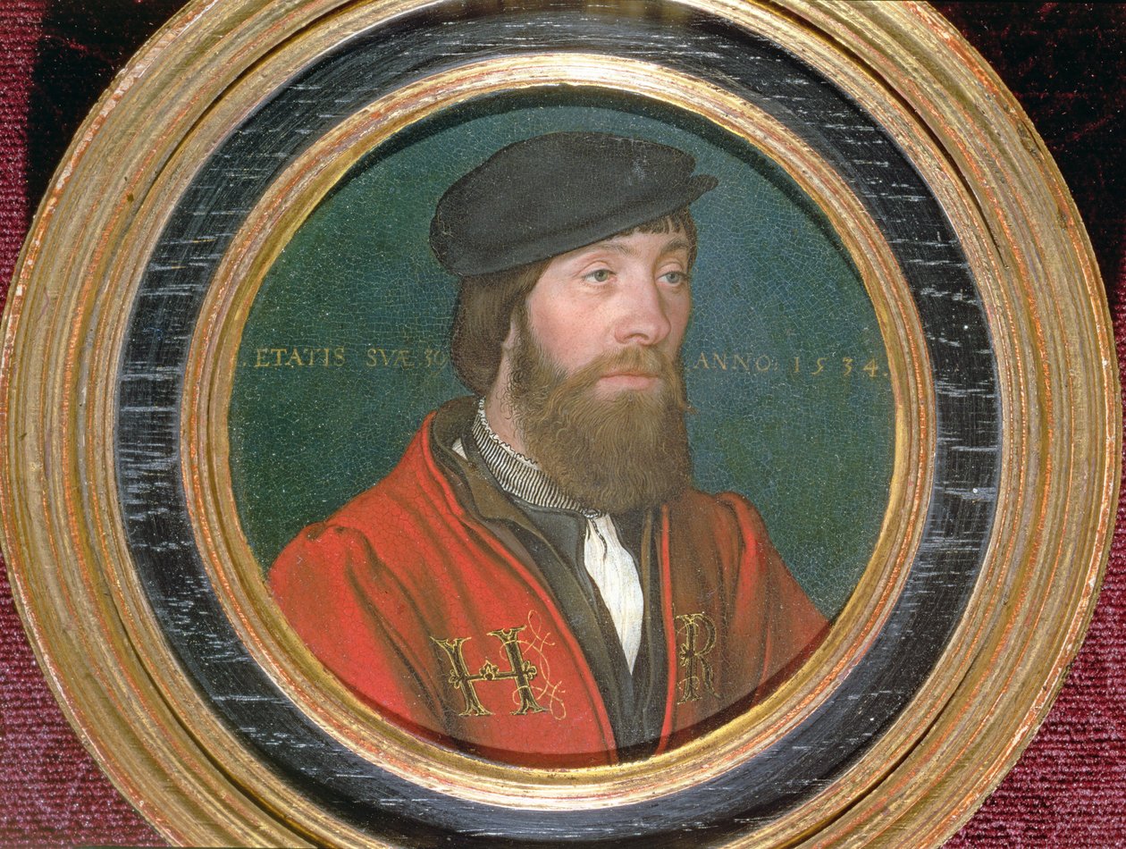 Ein Würdenträger am Hofe von König Heinrich VIII. von England, 1534 von Hans Holbein der Jüngere