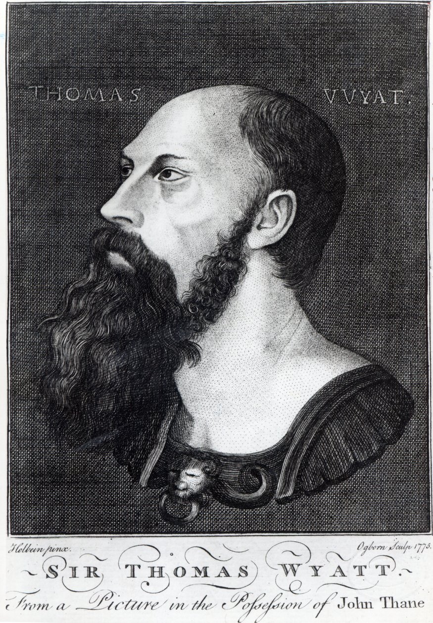 Porträt von Sir Thomas Wyatt dem Jüngeren (ca. 1521-54), graviert von Ogborn, 1775 von Hans Holbein der Jüngere