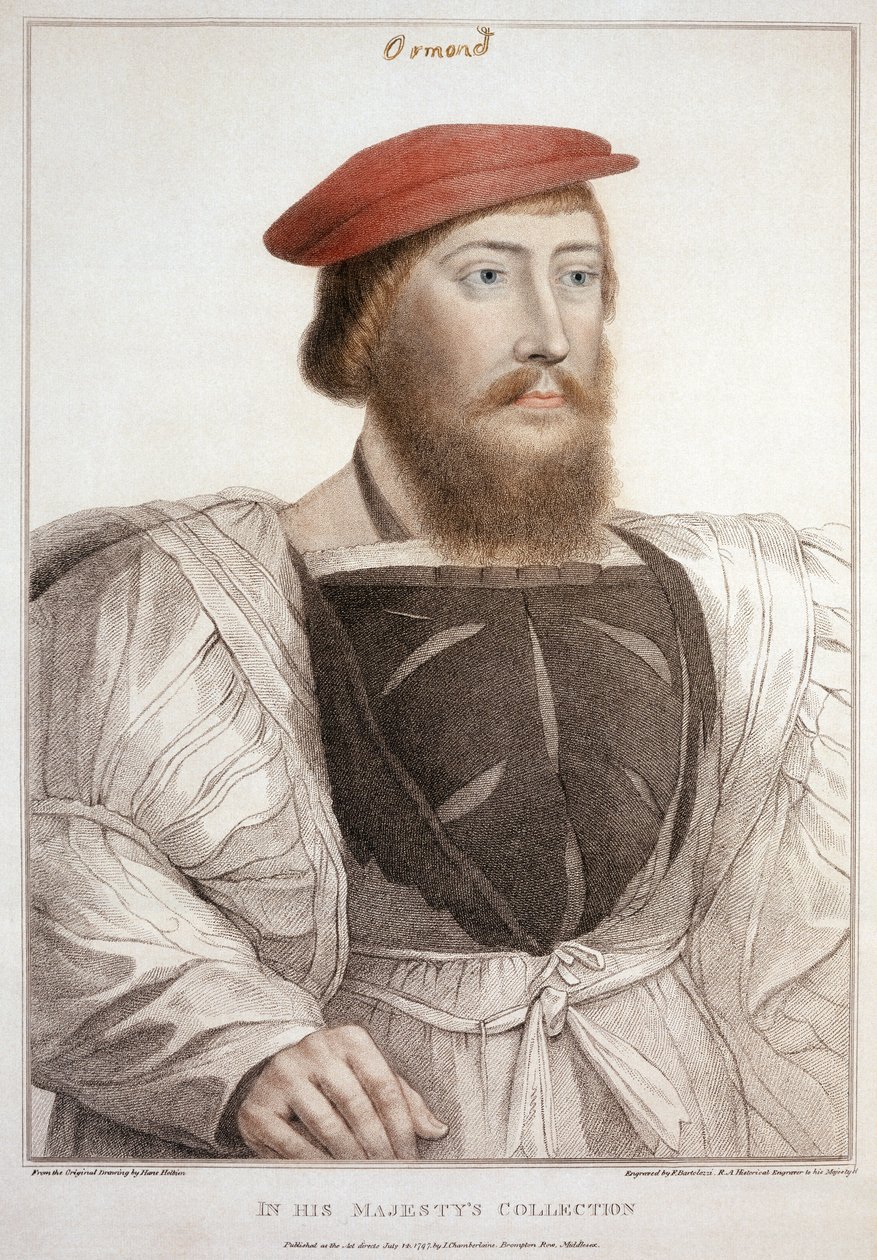 Sir Thomas Boleyn (1477-1539) graviert von Francesco Bartolozzi (1797) von Hans Holbein der Jüngere