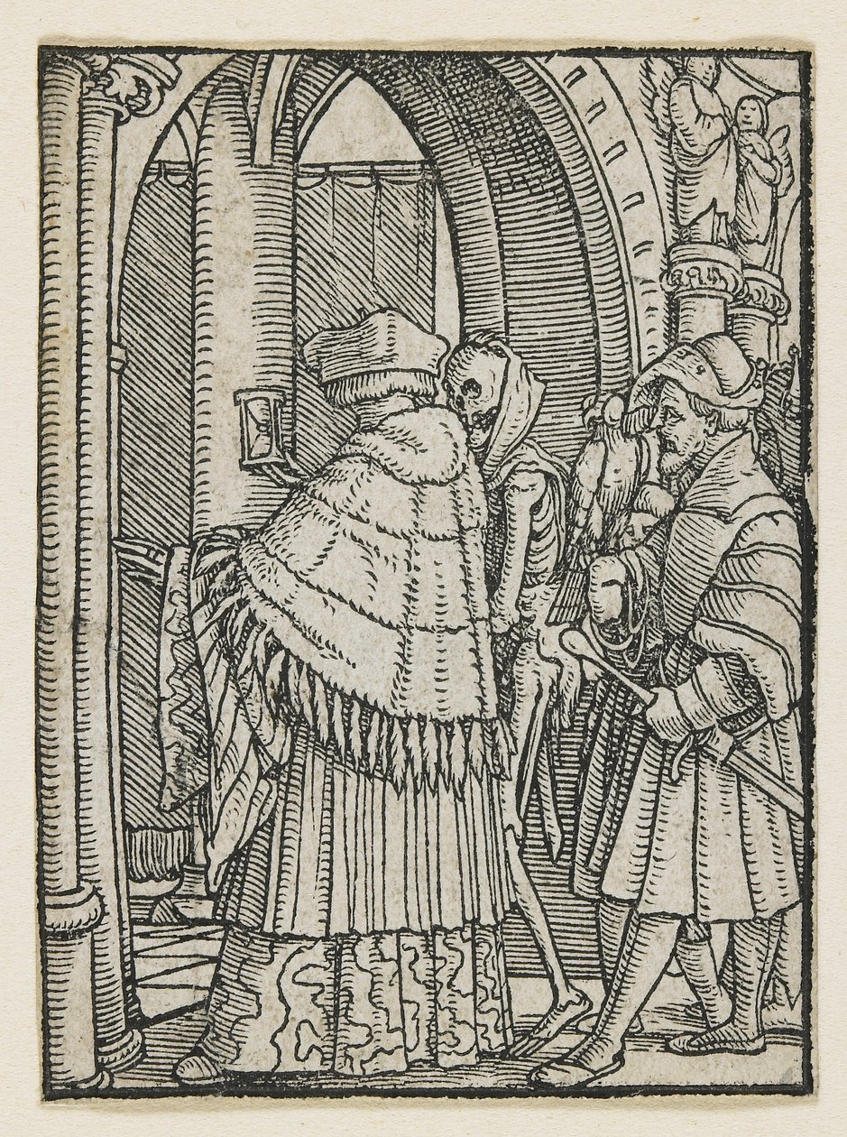 Der Kanon aus dem Totentanz (Lyon), 1538, 1523-1526 von Hans Holbein der Jüngere