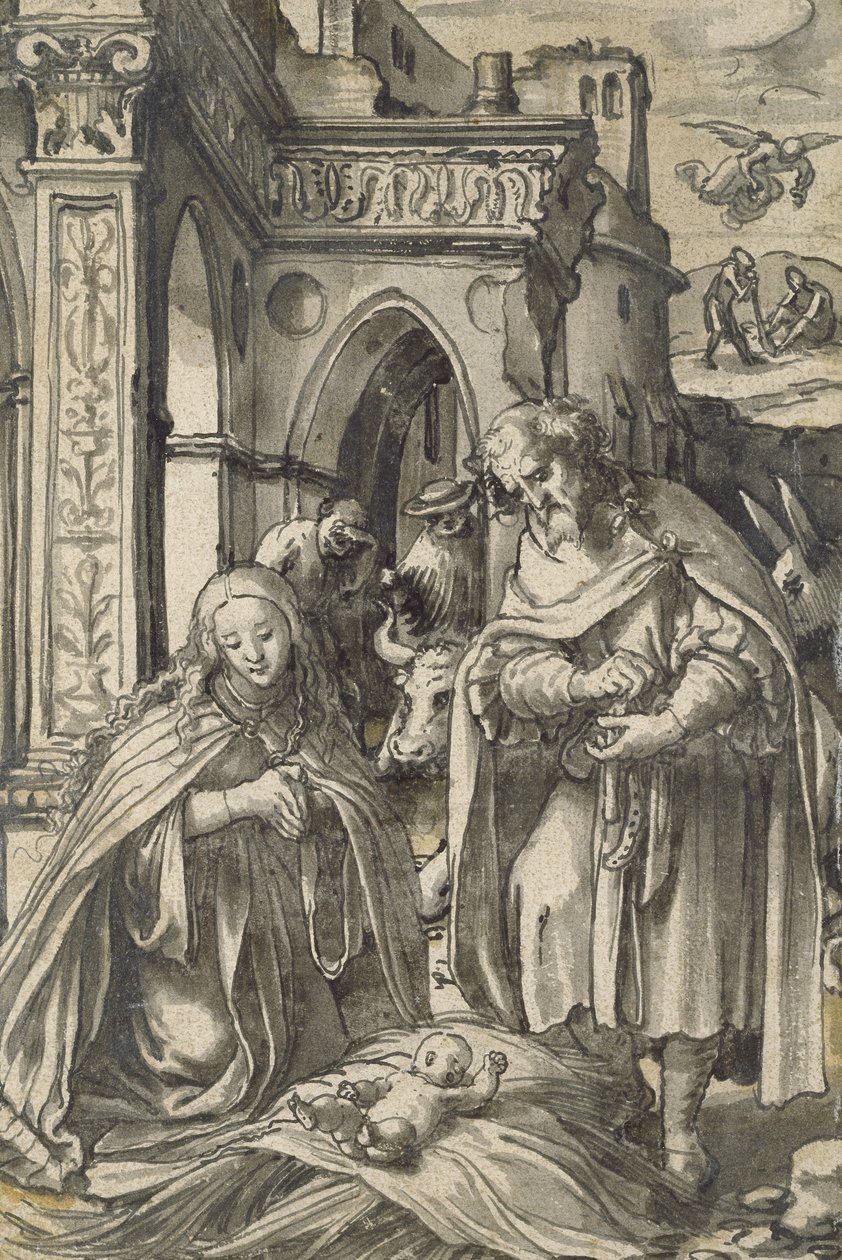 Die Geburt Christi von Hans Holbein der Jüngere