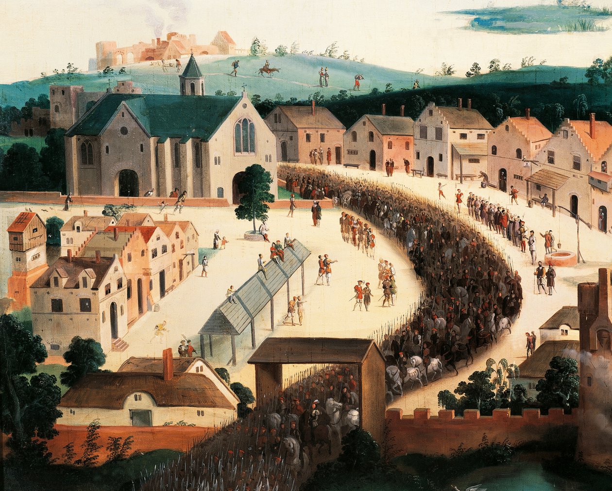 Heinrich VIII. Ankunft am Feld der Goldenen Tücher, 7. Juni von Hans Holbein the Elder
