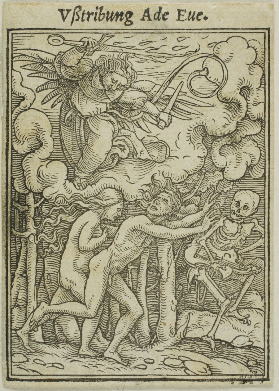 Adam und Eva aus dem Paradies vertrieben von Hans Holbein the Younger