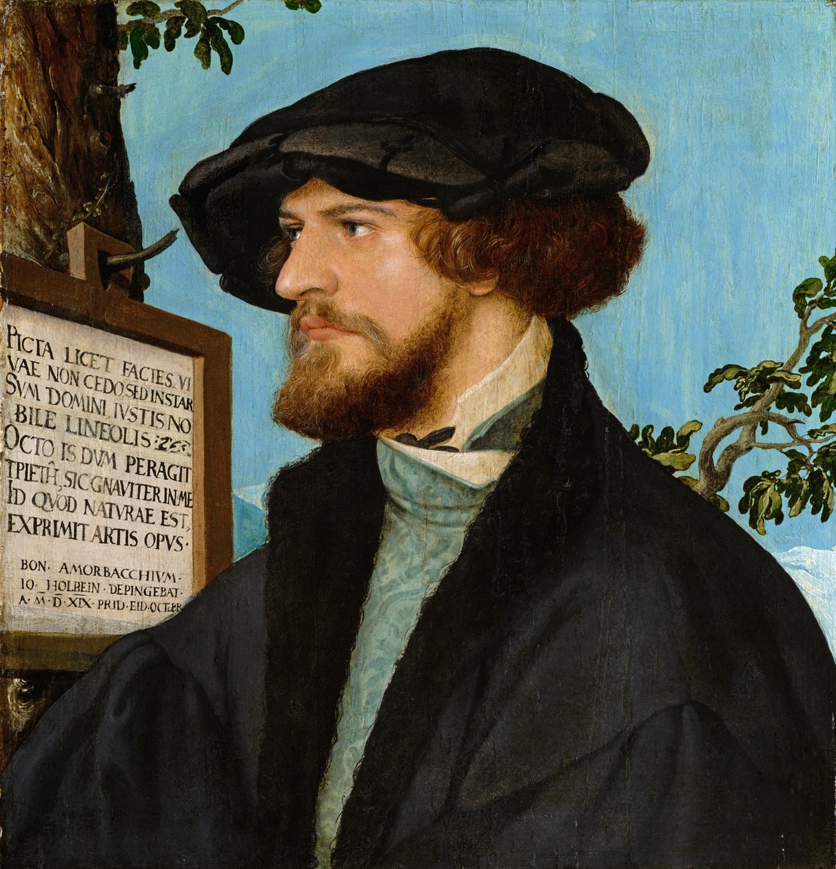 Porträt von Bonifacius Amerbach, 1519 von Hans Holbein der Jüngere