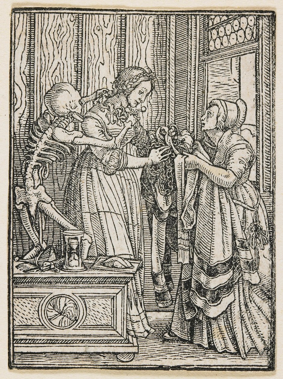 Die Gräfin aus Totentanz (Lyon), 1538 von Hans Holbein the Younger