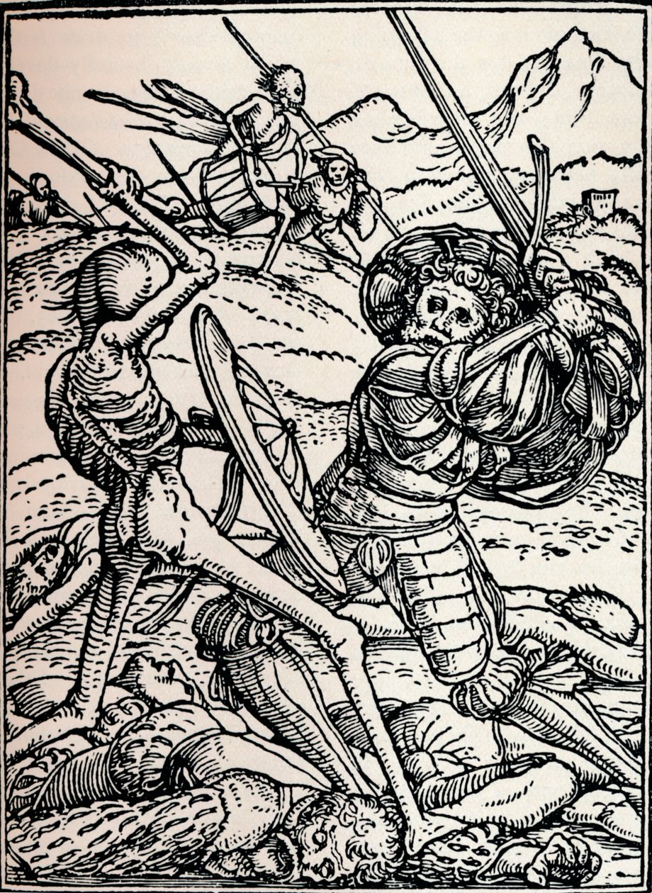 Der Ritter und der Tod, 1538, 1917 von Hans Holbein der Jüngere