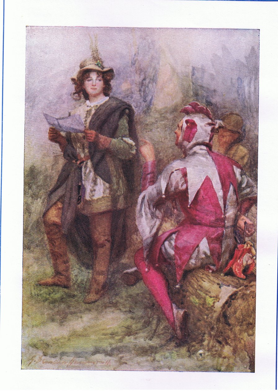 Der Baum trägt schlechte Früchte (Wie es euch gefällt), aus Die vollständigen Werke von Shakespeare, veröffentlicht von George Harrap & Co Ltd, 1920er Jahre von Hans Holbein der Jüngere
