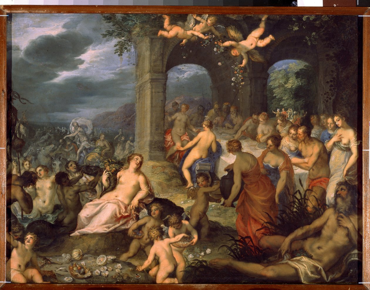 Das Fest der Götter, die Hochzeit von Peleus und Thetis von Hans I or Johann Rottenhammer