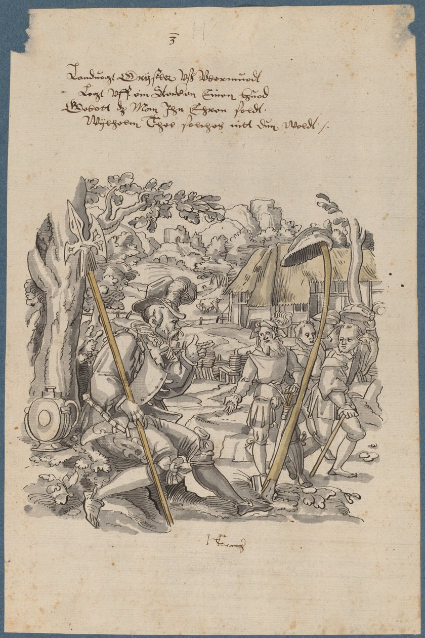 Wilhelm Tell verweigert die Ehre des Hutes von Gouverneur Gessler von Hans Kaspar Lang the Elder