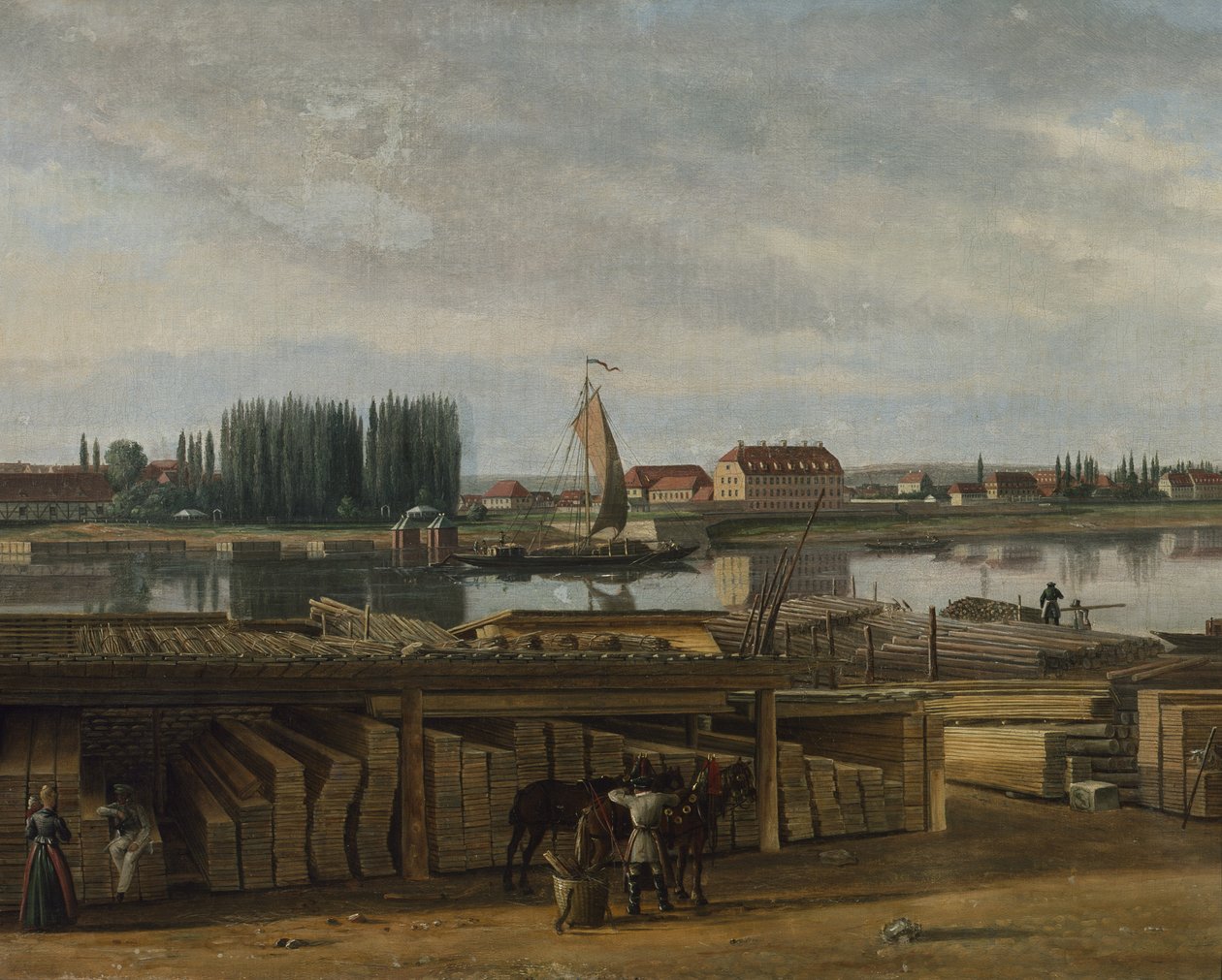 Aus der Gegend von Dresden, ca. 1829-30 von Hans Leganger Reusch