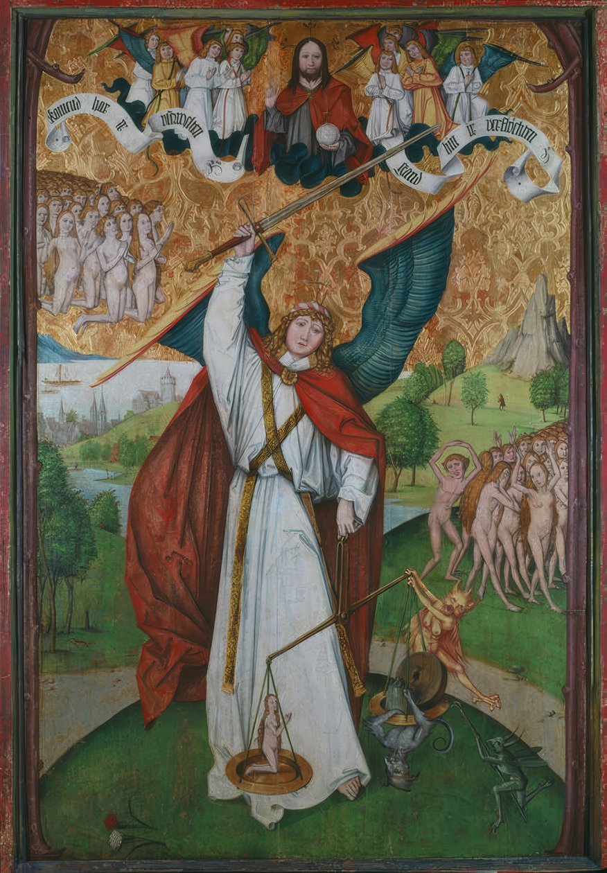 Erzengel Michael wiegt Seelen von Hans Leu
