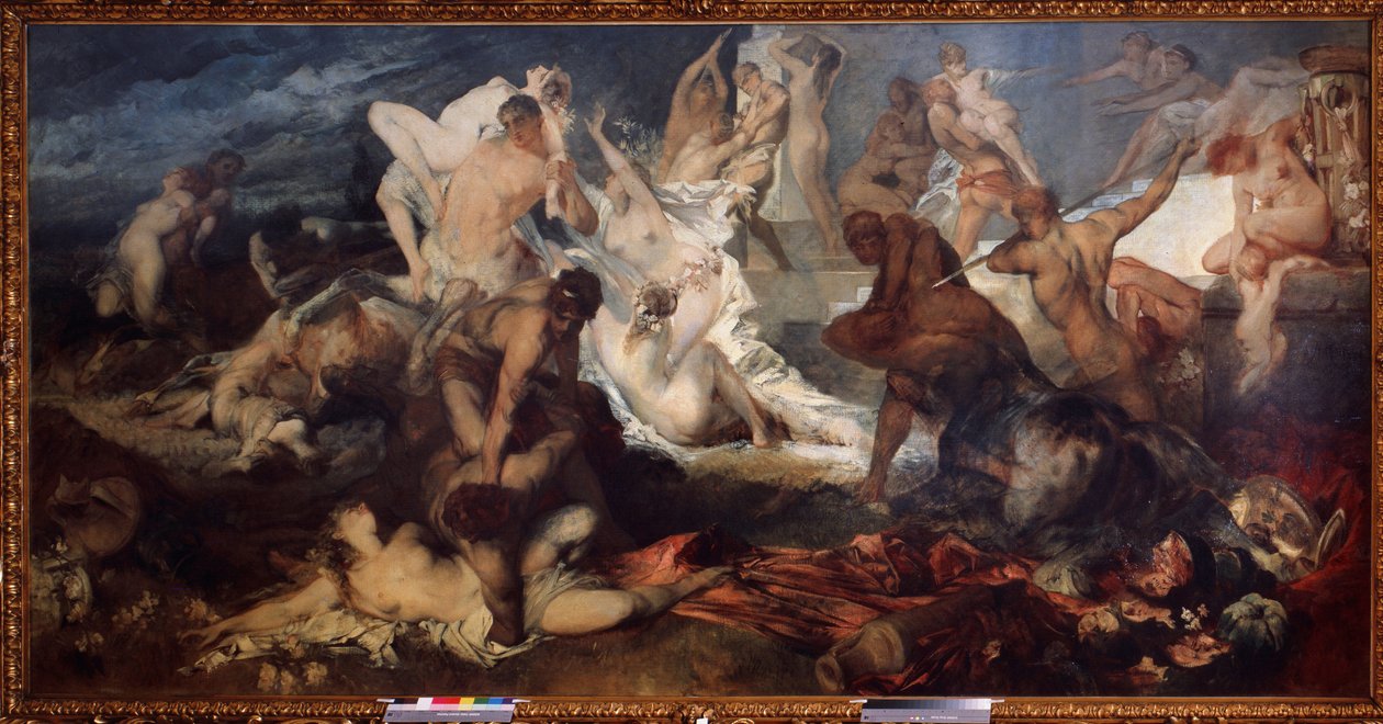 Schlacht der Kentauren und Lapithen von Hans Makart