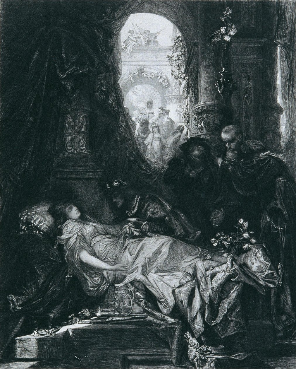 Die scheintote Julia Capulet von Hans Makart