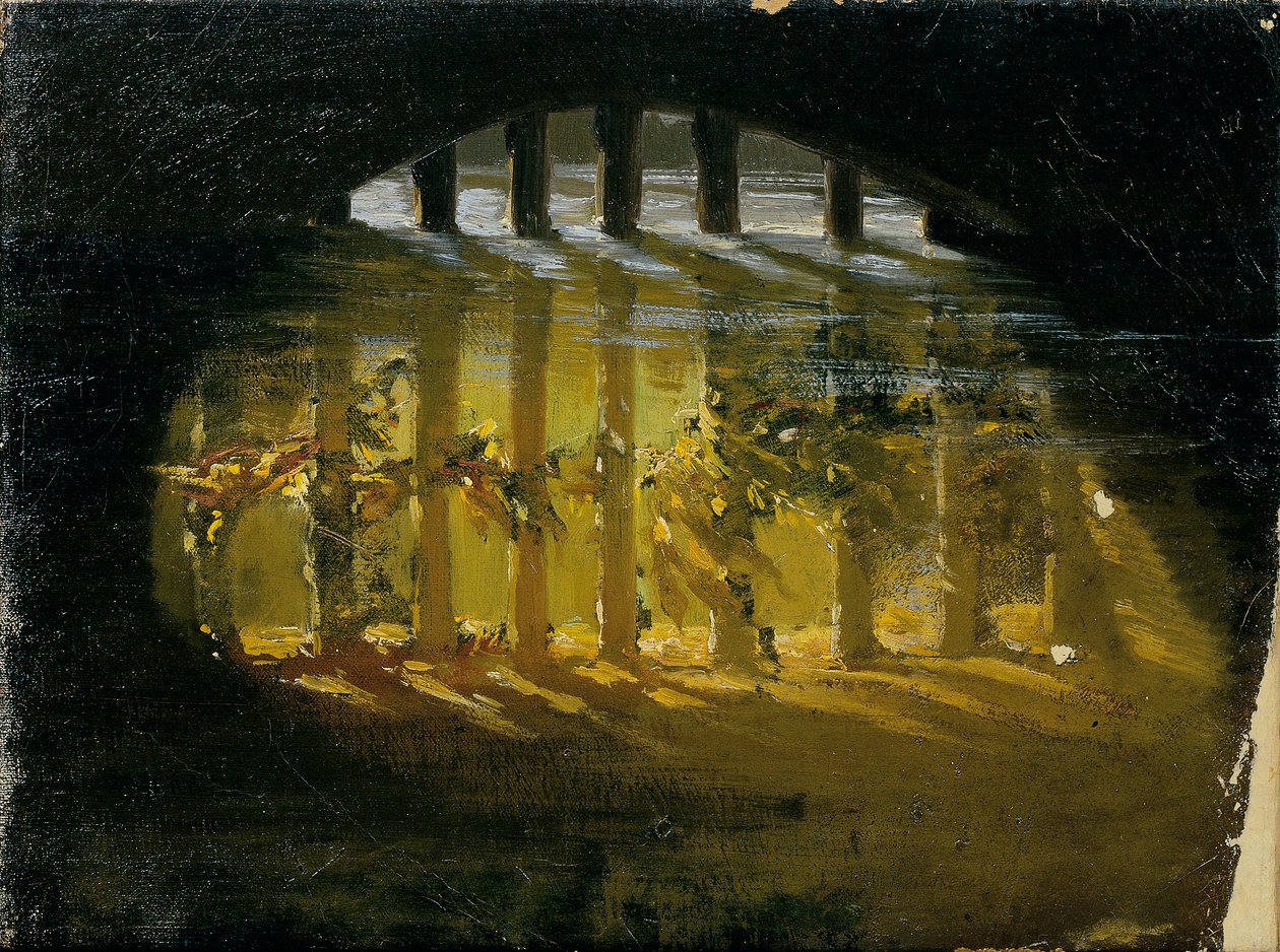 Motiv aus dem Hellbrunner Schlosspark von Hans Makart