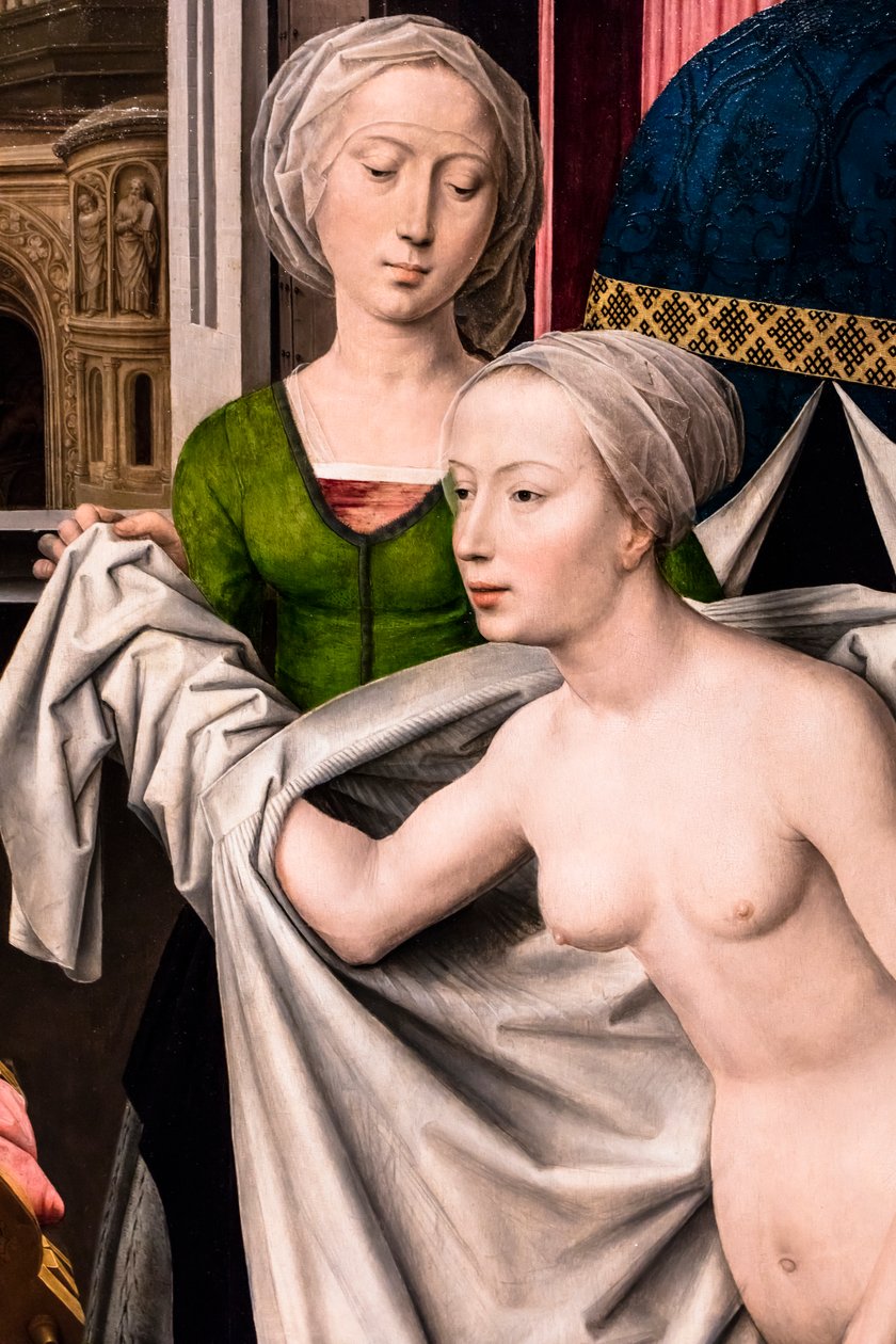 Bathseba im Bade, ca. 1485 von Hans Memling