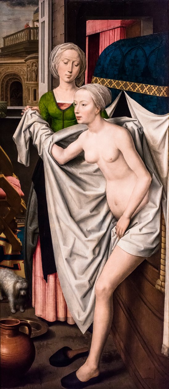 Bathseba im Bade, ca. 1485 von Hans Memling