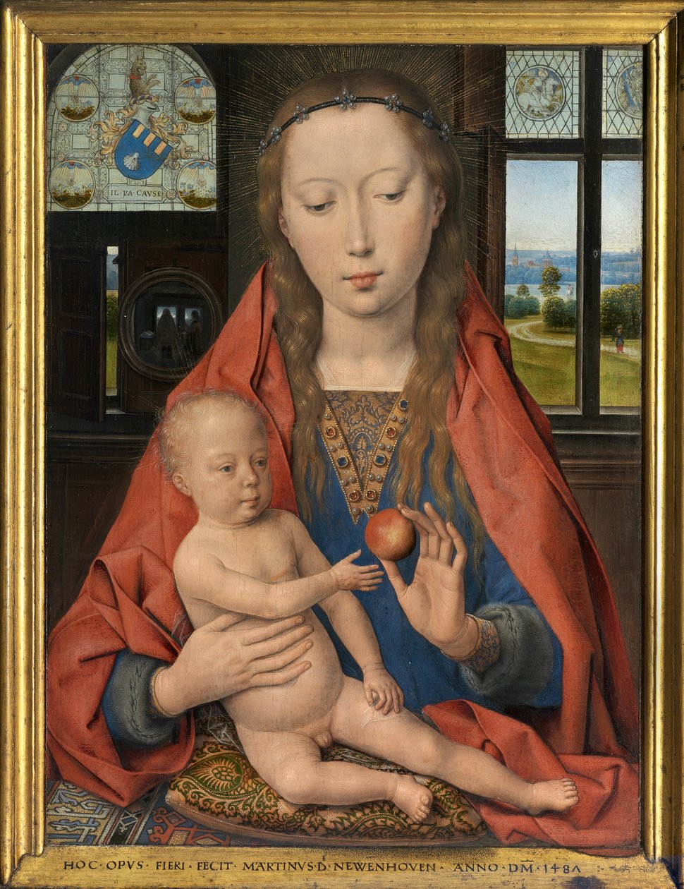 (Detail) des Diptychons von Maarten van Nieuwenhove von Hans Memling