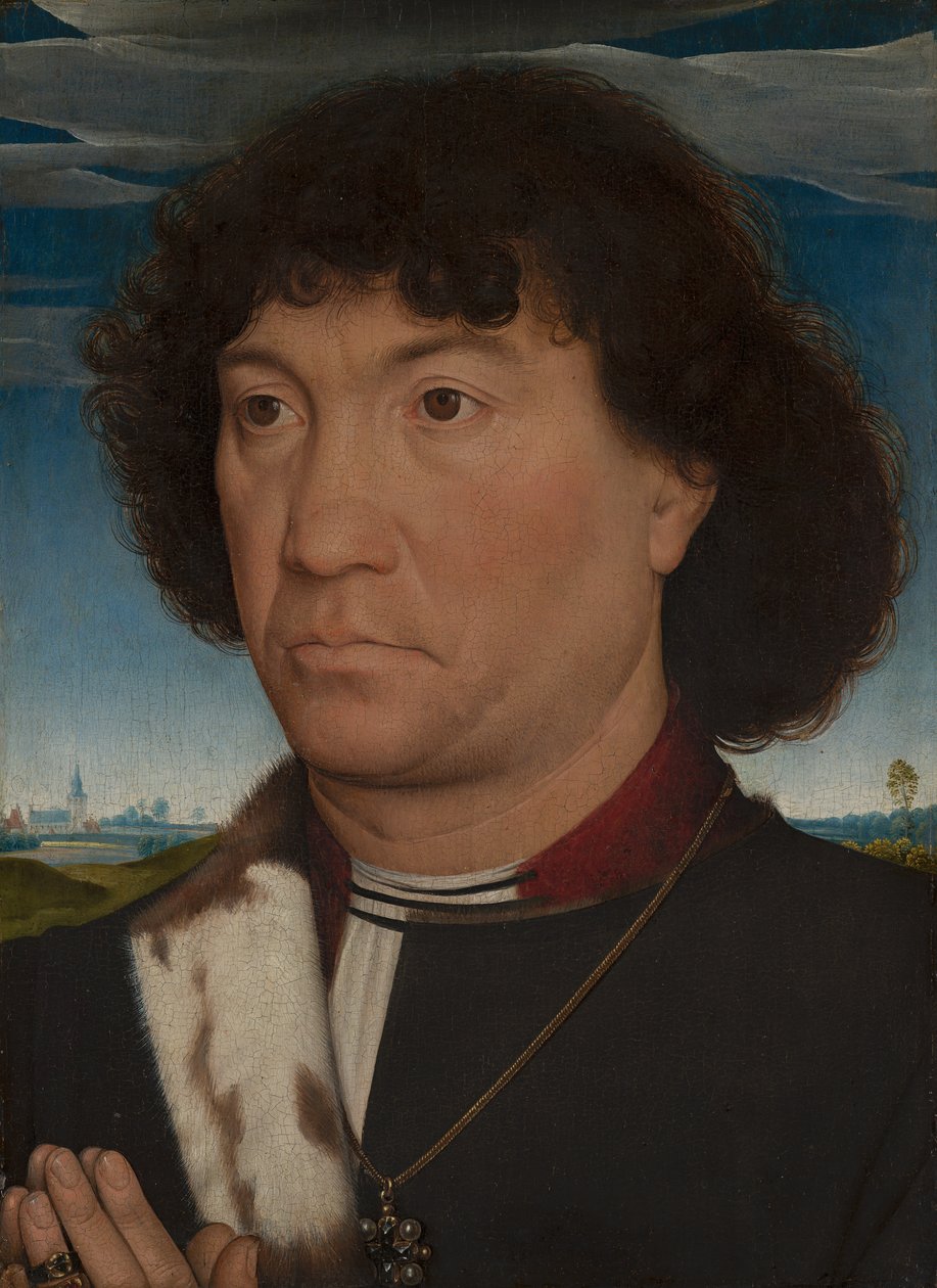 Porträt eines Mannes der Familie Lespinette von Hans Memling