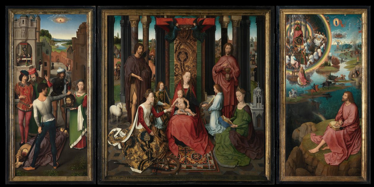 Triptychon des Heiligen Johannes des Täufers und des Heiligen Johannes des Evangelisten von Hans Memling