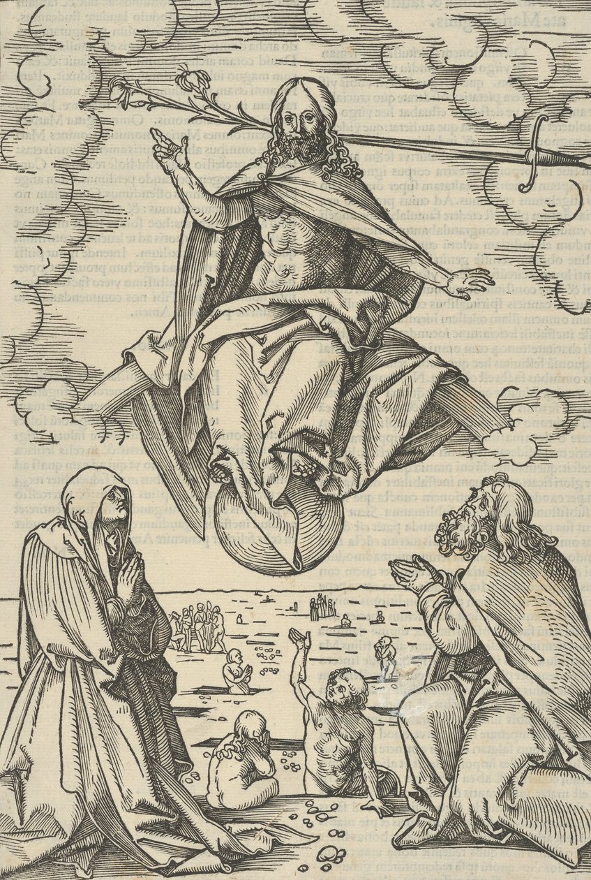 Das Jüngste Gericht, aus Speculum passionis domini nostri Ihesu Christi, 1507 von Hans Schäufelein the Elder