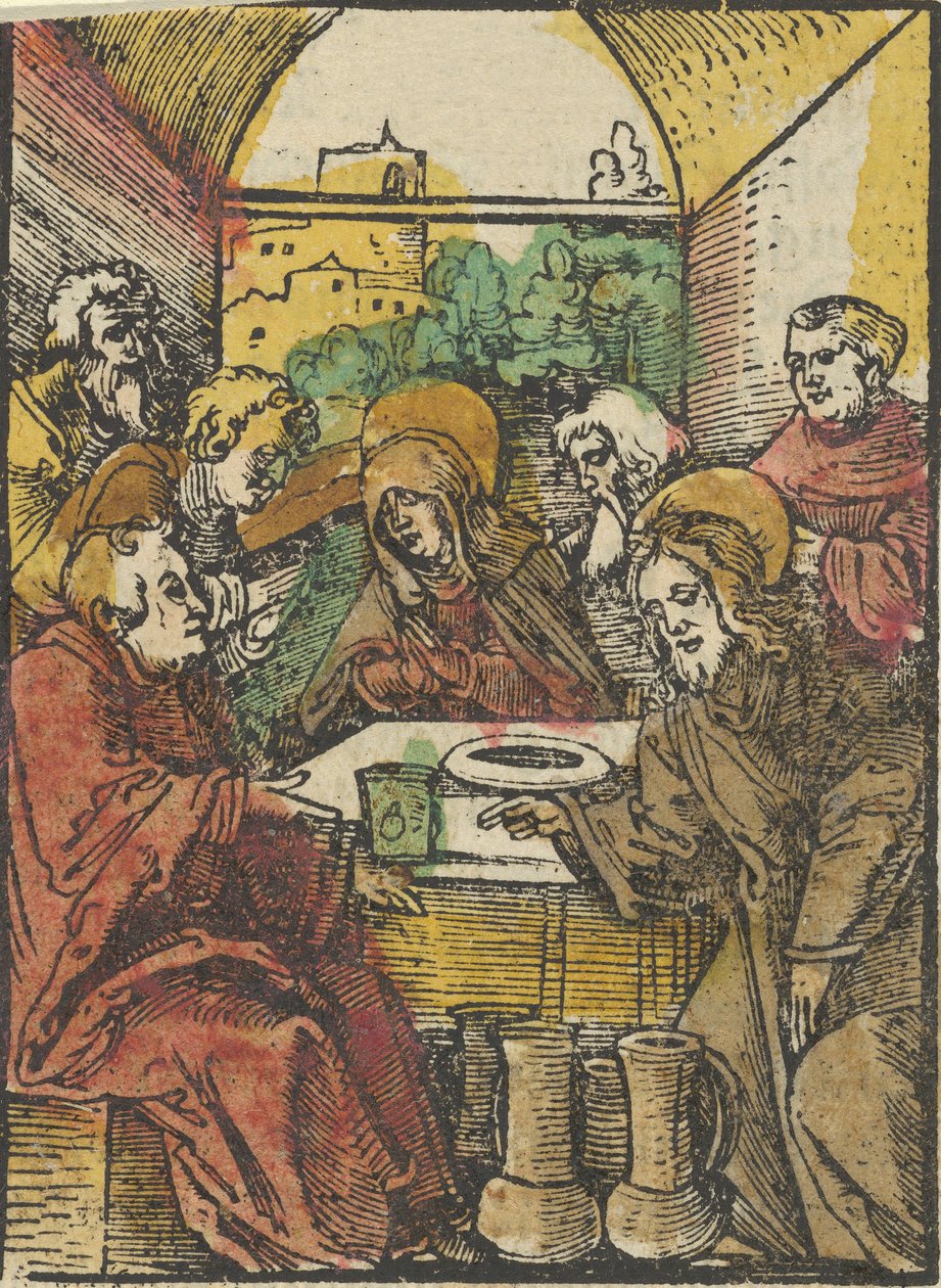 Die Hochzeit zu Kana, aus Das Plenarium, 1517 von Hans Schäufelein the Elder