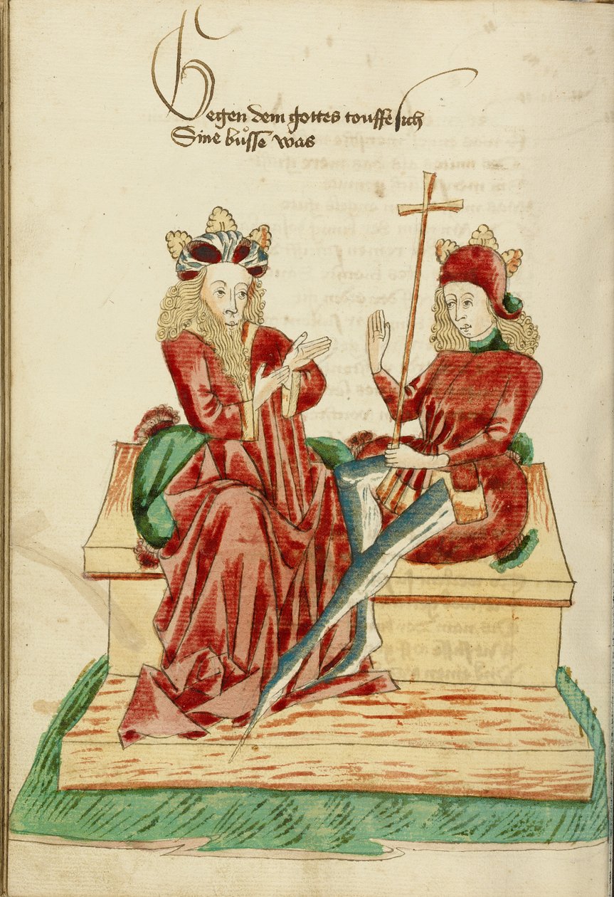 König Avenir und Josaphat im Gespräch von Hans Schilling