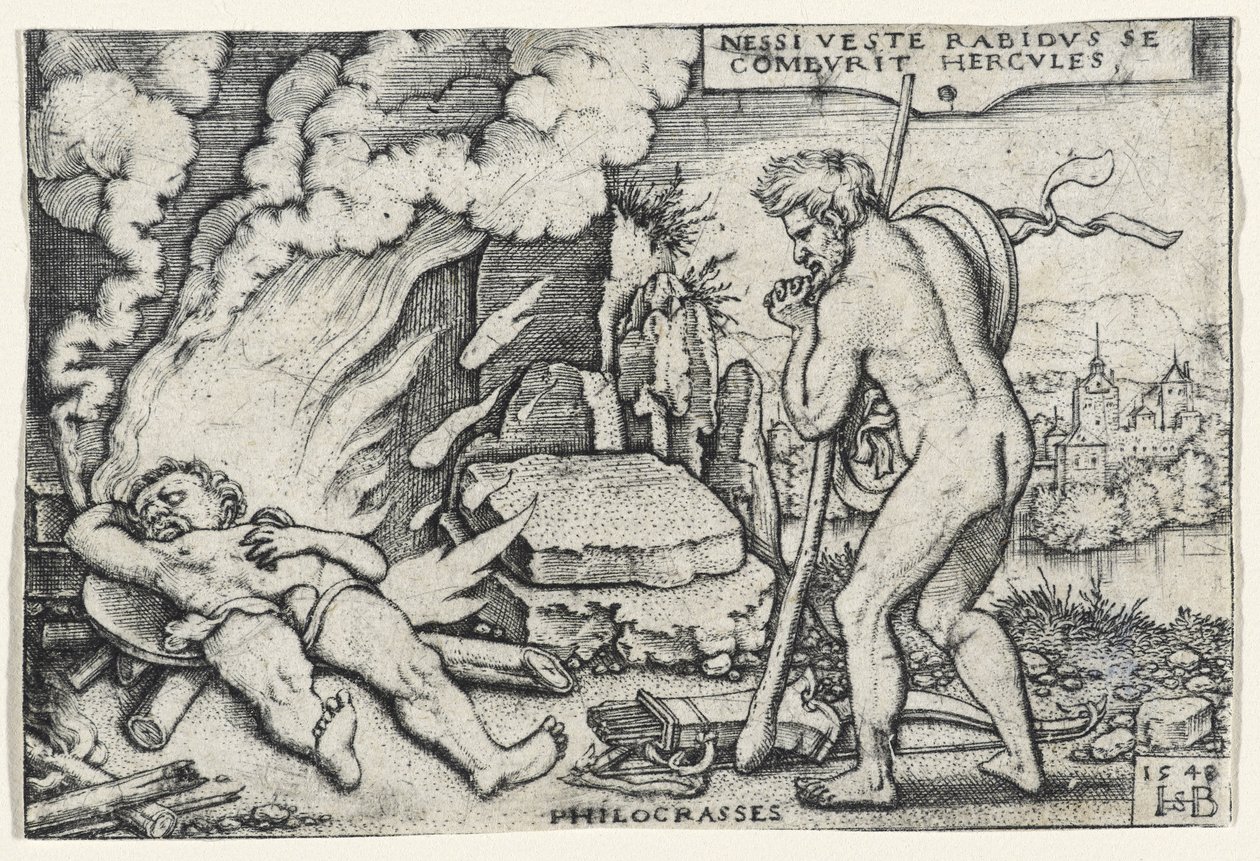 Tod des Herkules, 1548 von Hans Sebald Beham