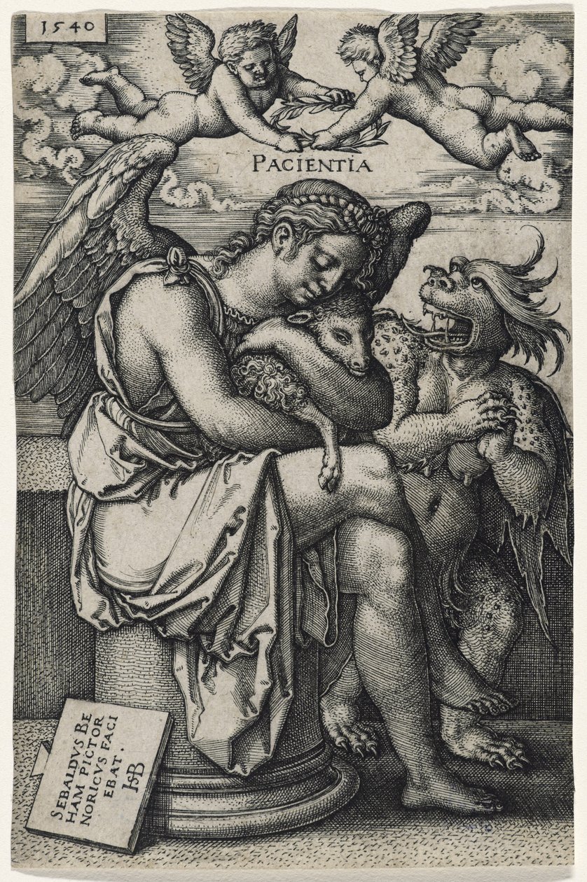 Geduld (Die Geduld), 1540 von Hans Sebald Beham