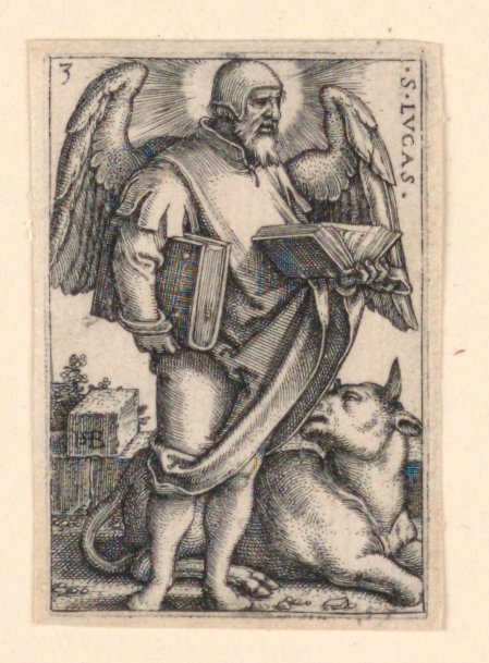 St. Lukas, aus Die vier Evangelisten von Hans Sebald Beham