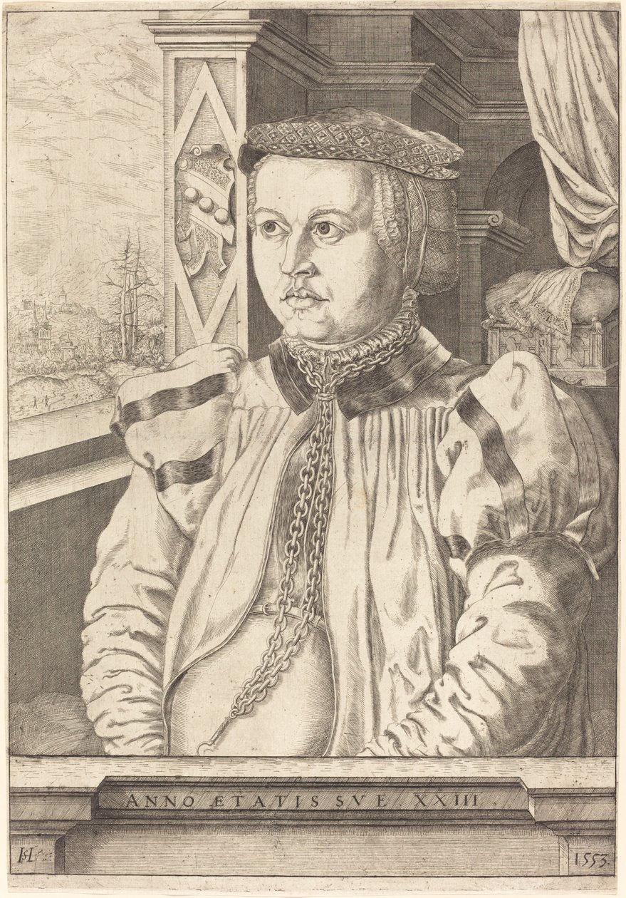 Lady von Eckh, geborene Piencsenau, 1553 von Hans Sebald Lautensack