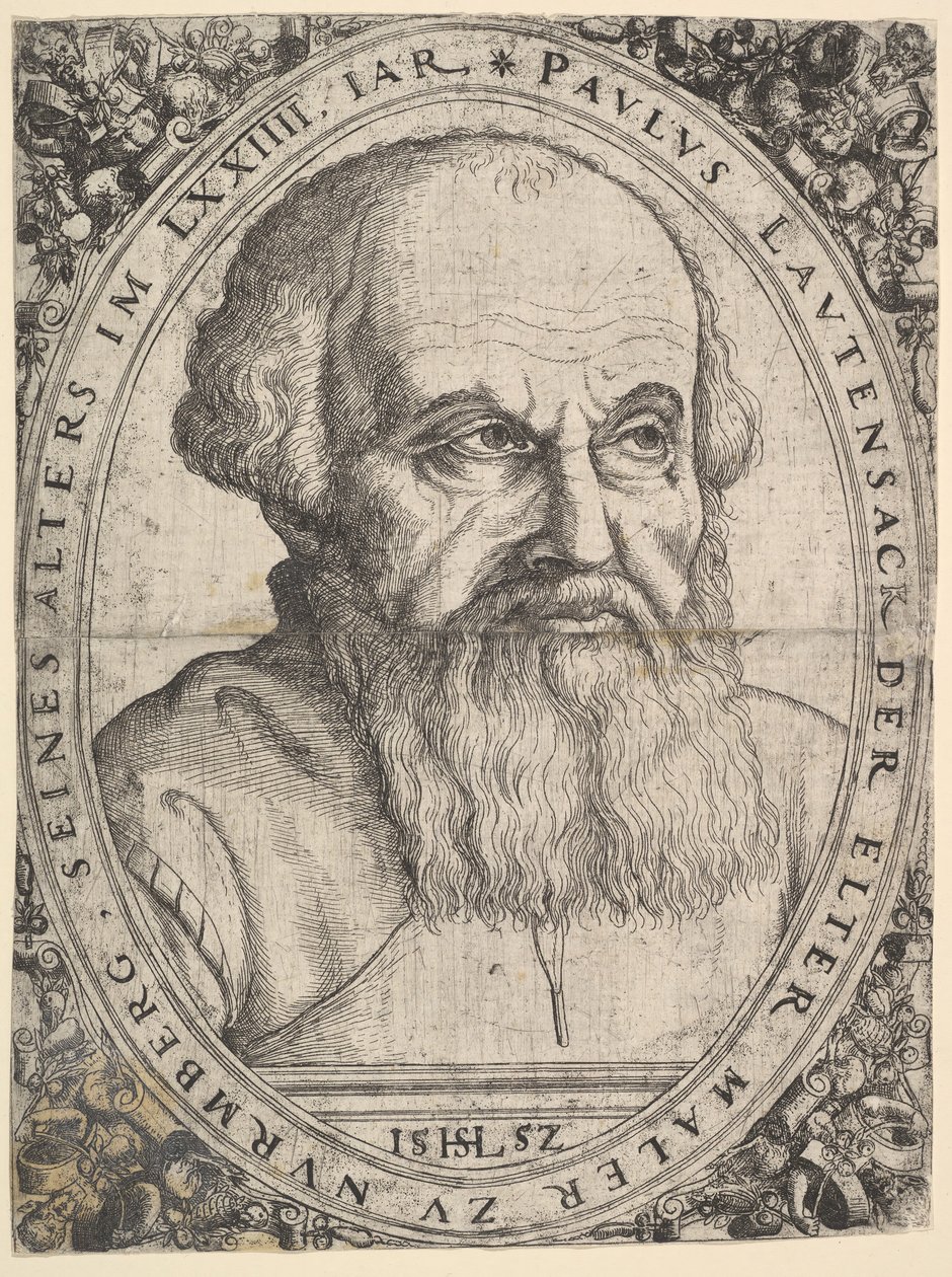 Porträt von Paulus Lautensack dem Älteren, 1552 von Hans Sebald Lautensack