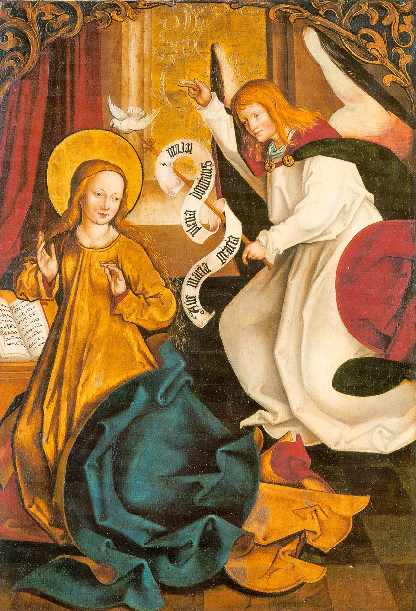 Die Verkündigung an Maria - Inzigkofener Altar von Hans und Jakob Strüb