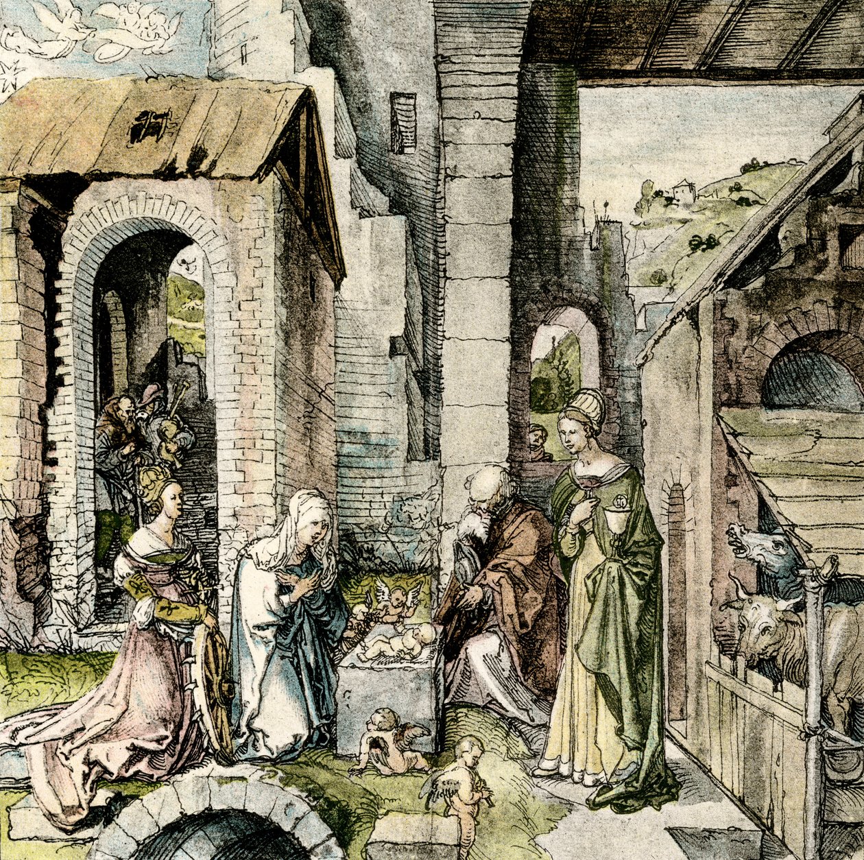 Anbetung des Jesuskindes mit St. Katharina und Barbara von Hans Suess Kulmbach