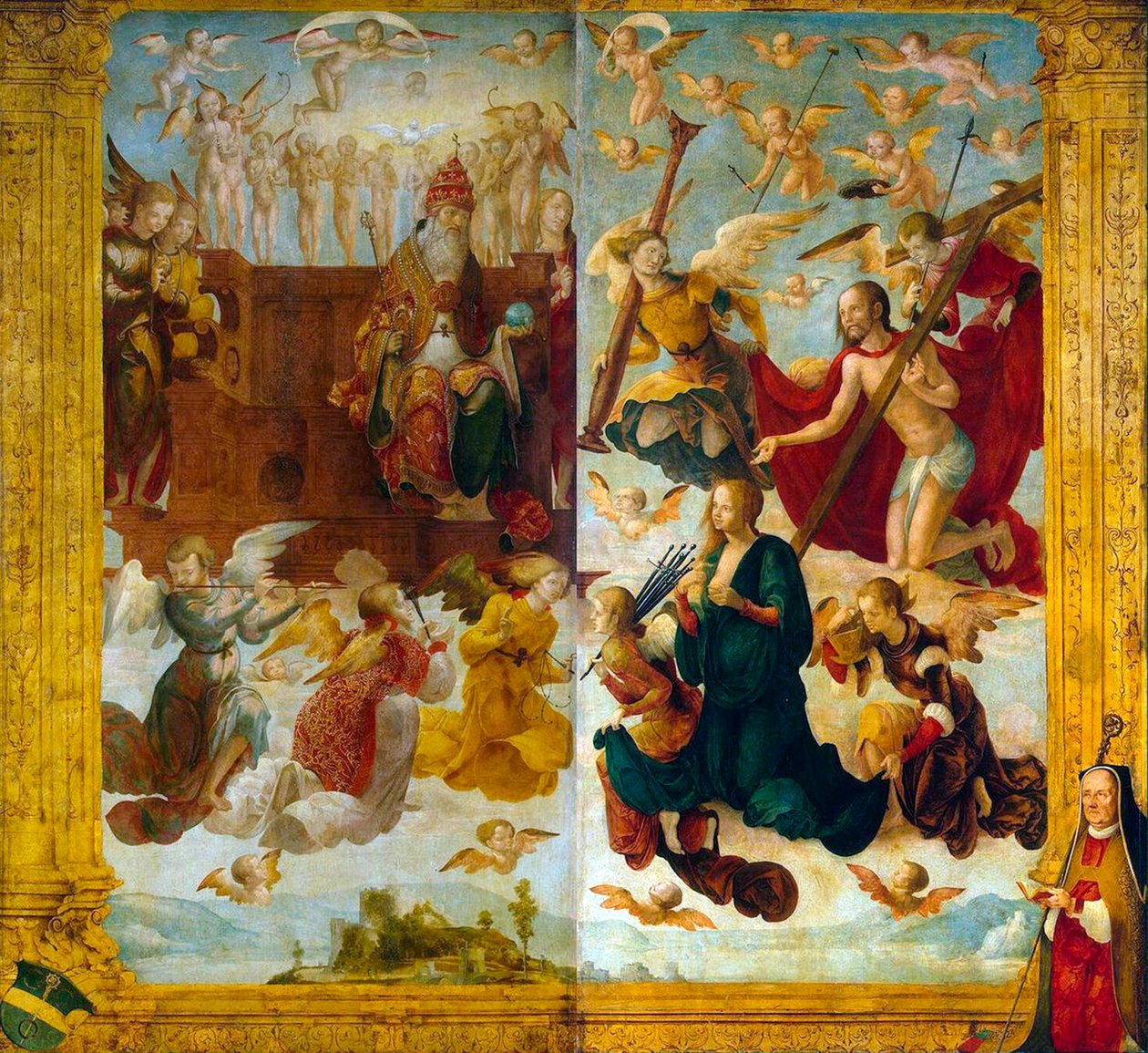 Christus und Maria vor Gott dem Vater von Hans Suess Kulmbach von