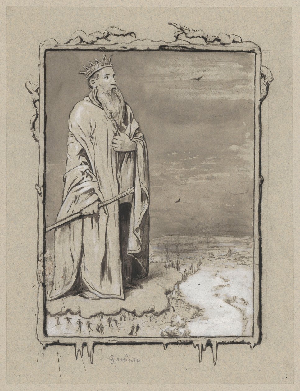 Allegorie des Januars von Hans Thoma