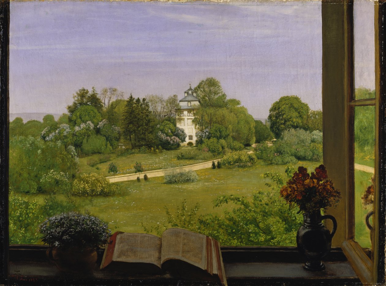 Die Öd - Blick auf den Holzhausenpark von Hans Thoma