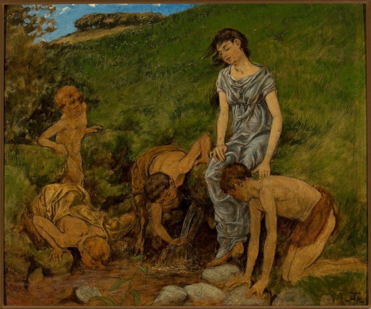 An der Quelle von Hans Thoma
