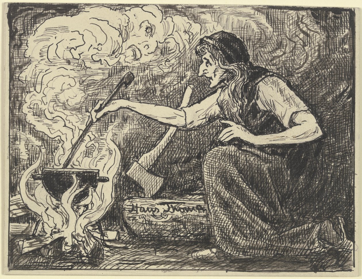 Hexenküche von Hans Thoma