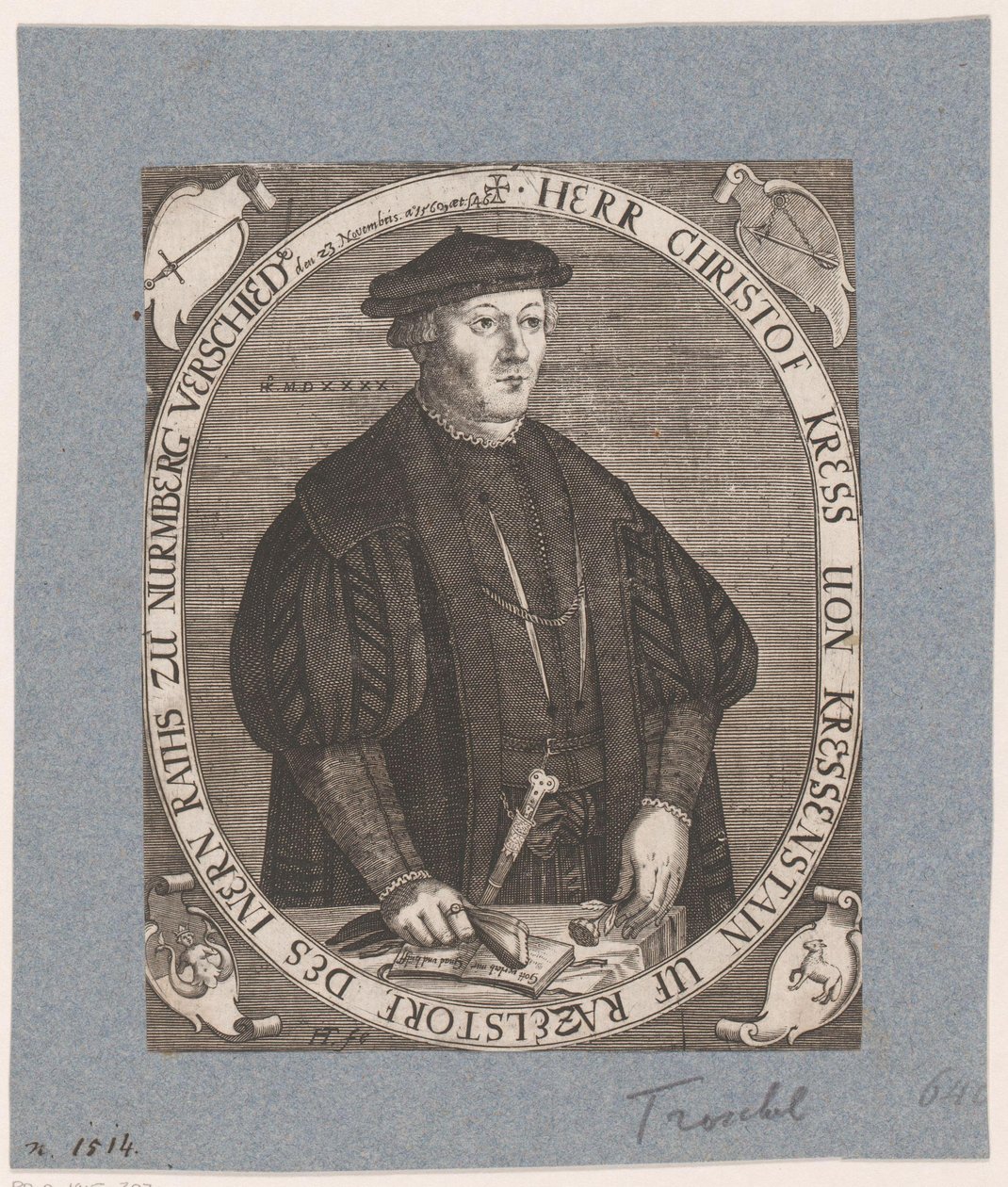 Porträt von Christoph II Kreß von Kressenstein von Hans Troschel