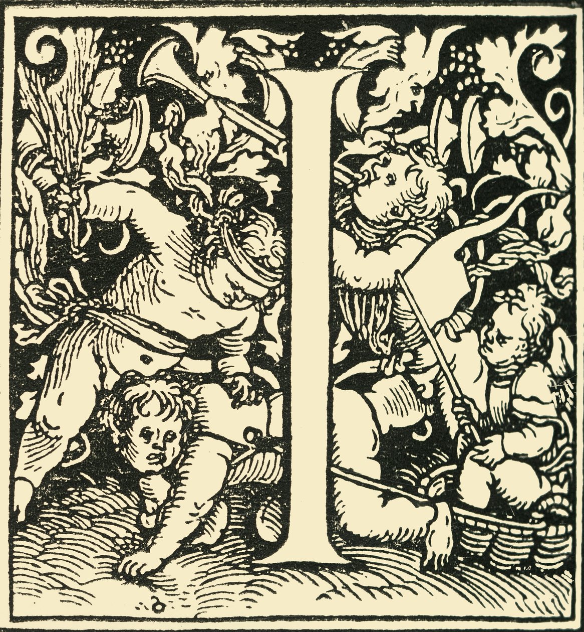 I - Ein Alphabet von Hans Weiditz, ca. 1520-1521, 1908 von Hans Weiditz