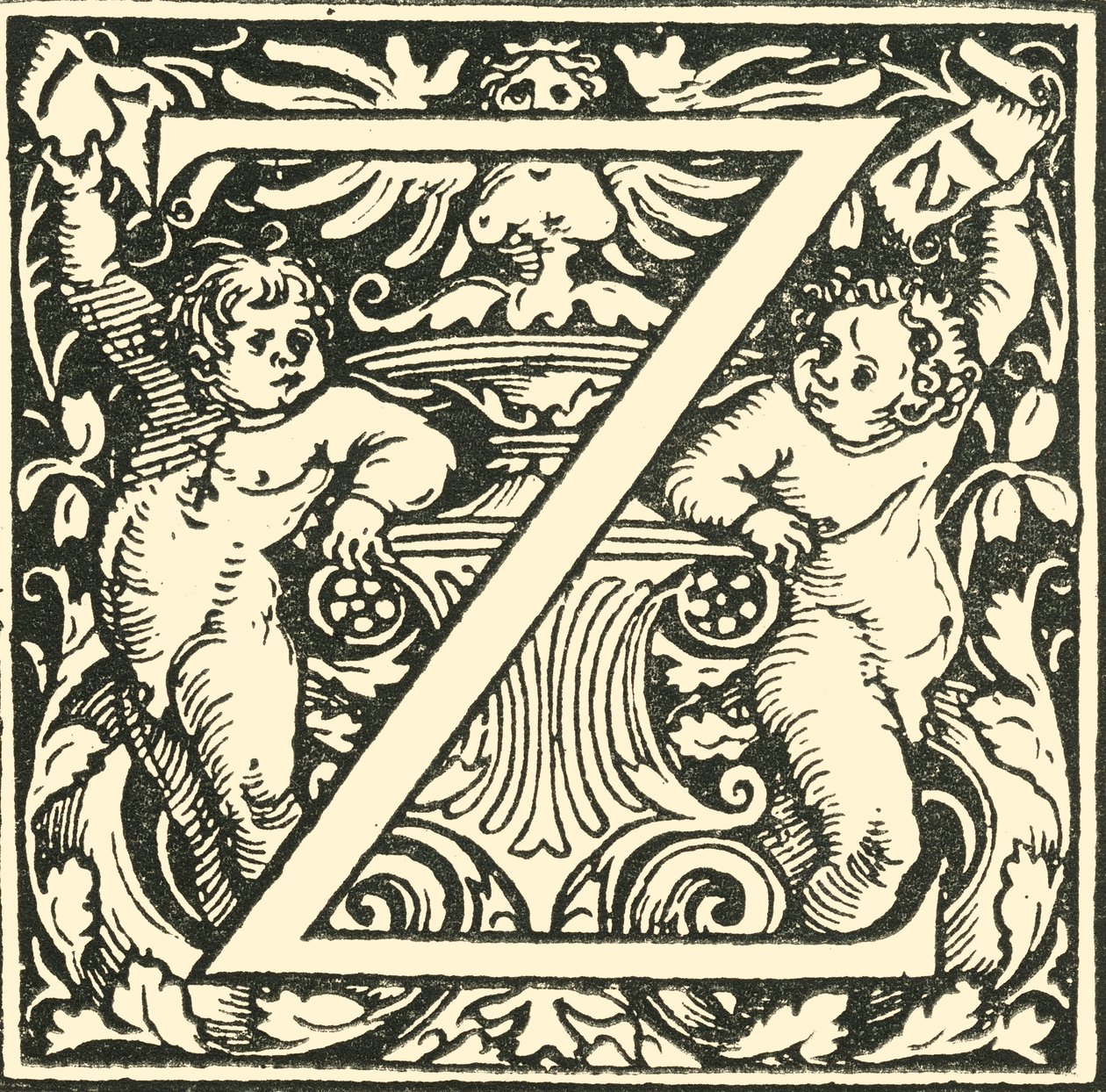 Z - Ein Alphabet von Hans Weiditz, ca. 1520-1521, 1908 von Hans Weiditz