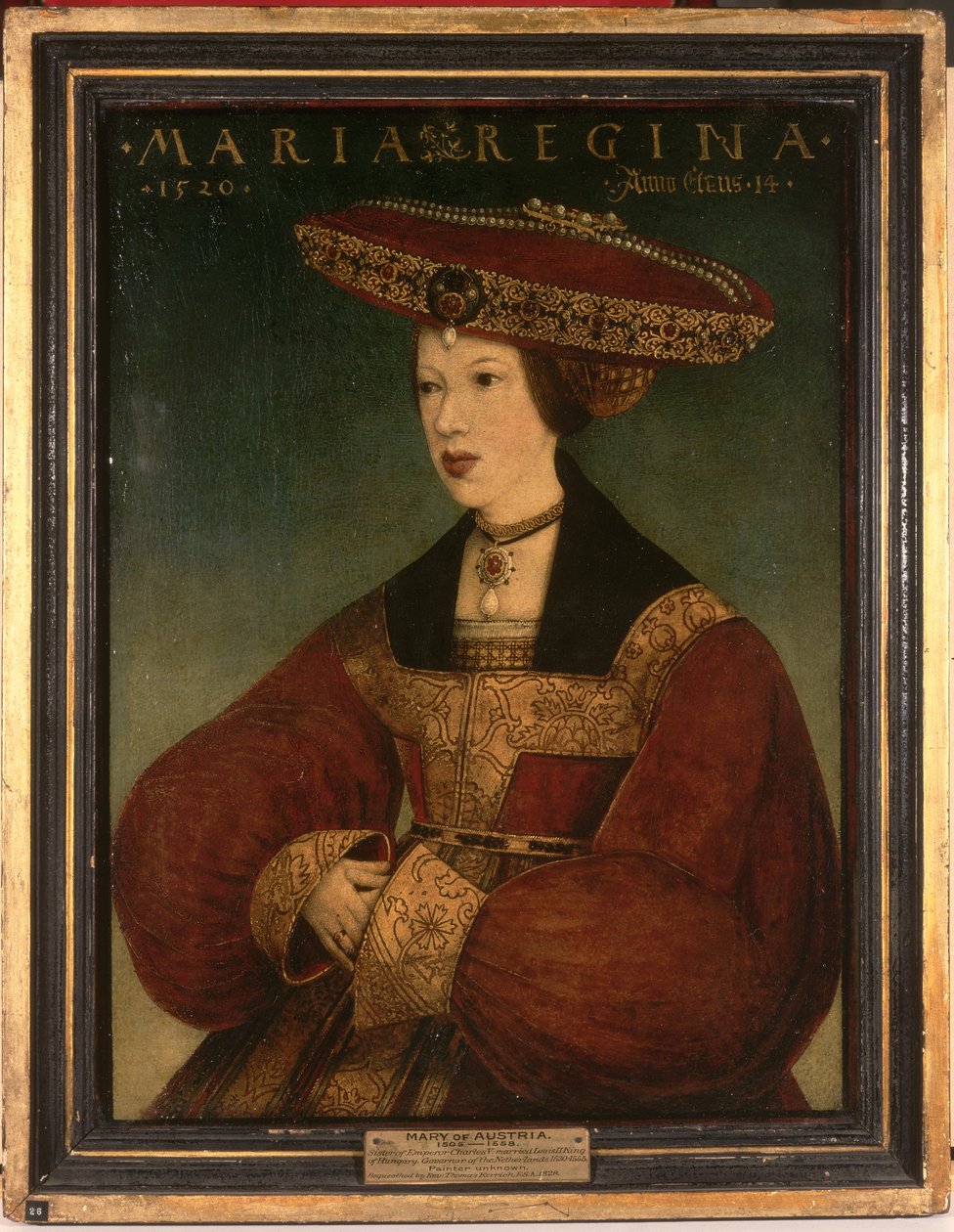 Maria von Österreich, ca. 1520 von Hans or Johan Maler