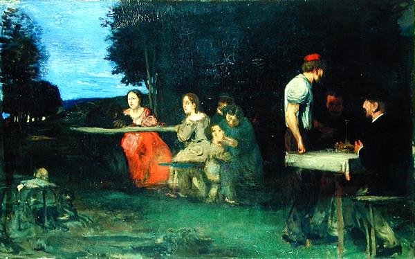 Eine römische Szene, 1871 von Hans von Marées