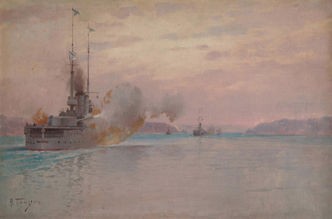 Die russische Marinebombardierung des Bosporus, 1915-1916 von Hansen