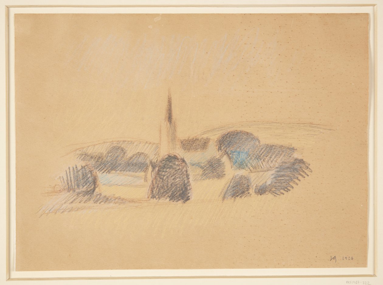Blick auf die Svanninge Kirche von Harald Giersing