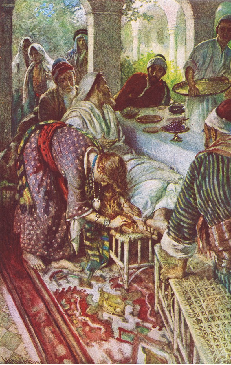 Christus im Haus des Pharisäers, Illustration aus 